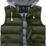 Wantdo Women's Quilted Puffer Vest Thicken Warm Winter Coat with Removable Hood